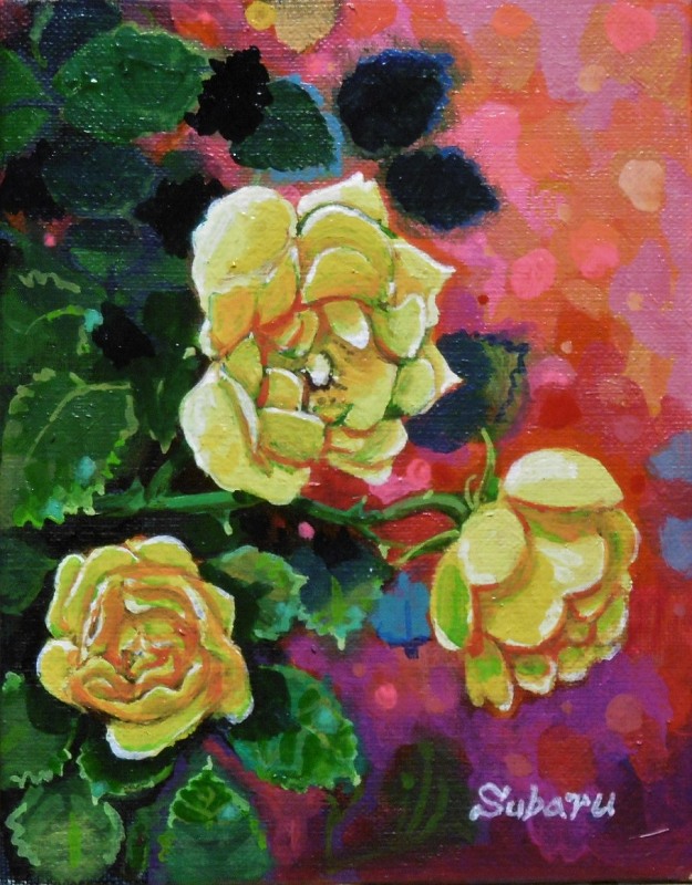 愛用 田渕眞兒 油絵 油彩 薔薇 花 No.30+s 絵画 - www.thepeepocket.com